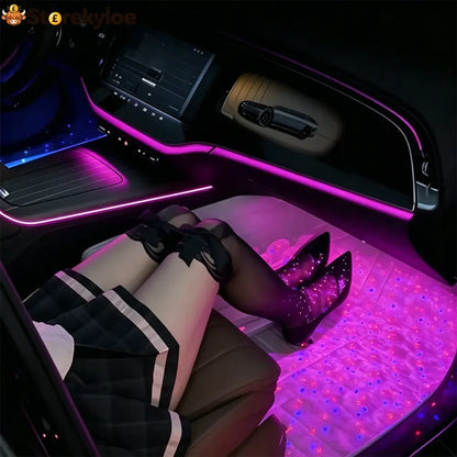 Wireless Rgb Car Interior Ambient Light - Rechargeable 2-in-1