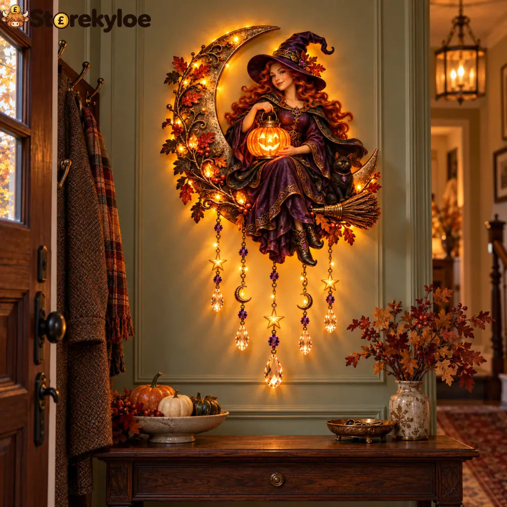 🎃Witch’s Moon Crystal Wall Light🌙