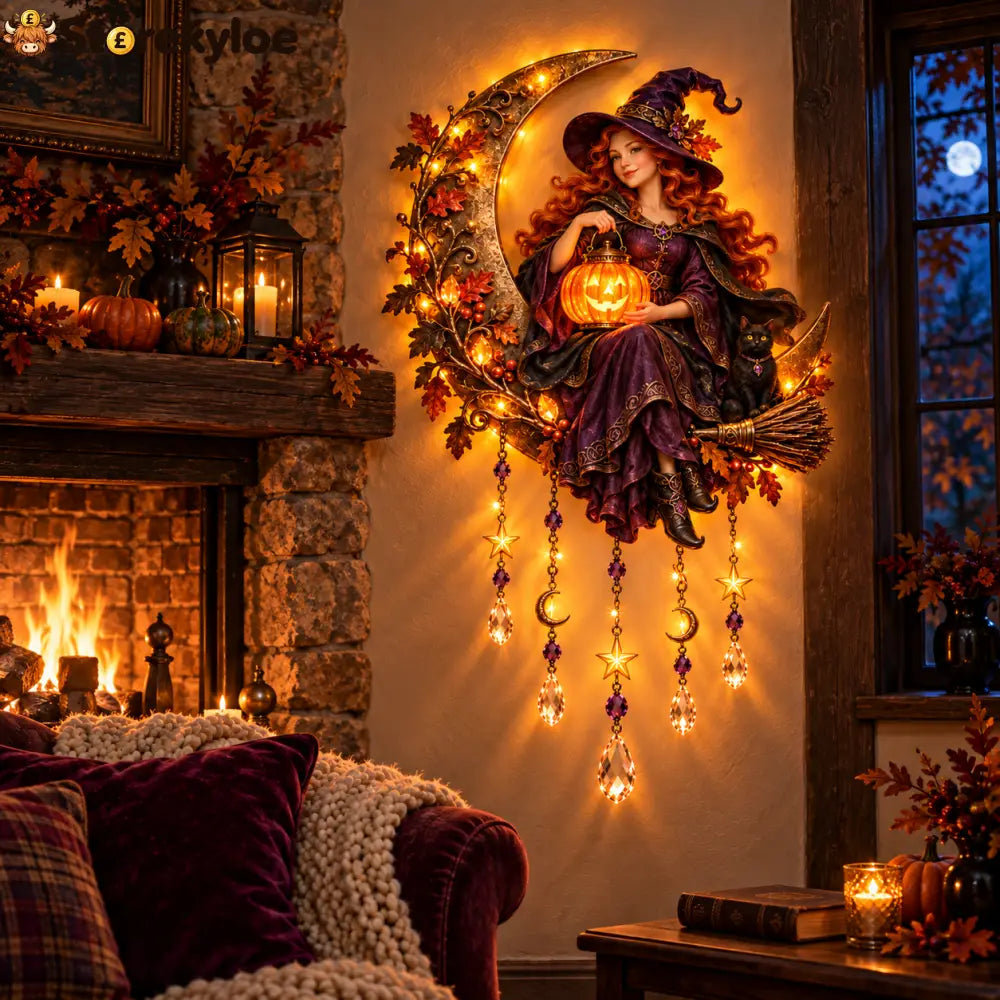 🎃Witch’s Moon Crystal Wall Light🌙