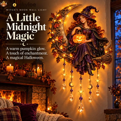 🎃Witch’s Moon Crystal Wall Light🌙
