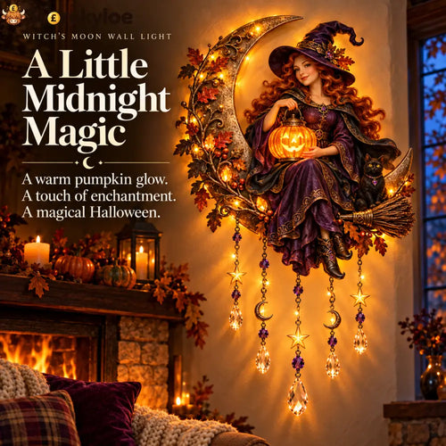 🎃Witch’s Moon Crystal Wall Light🌙