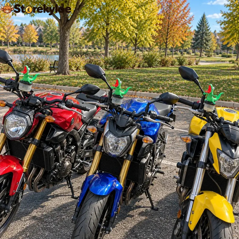🦎🏍Wobbly Riding Buddy – Car & Motorcycle Decor
