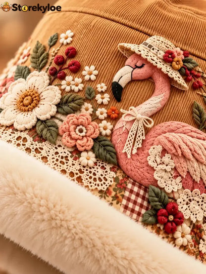 🌸 Women’s Cozy Plush-Lined Winter Bucket Hat – Floral & Animal Designs (📦Buy 2 Free Shipping)