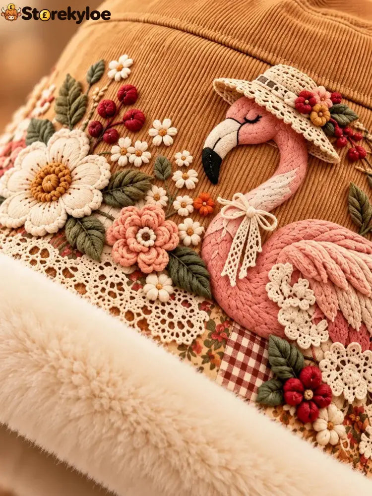 🌸 Women’s Cozy Plush-Lined Winter Bucket Hat – Floral & Animal Designs (📦Buy 2 Free Shipping)