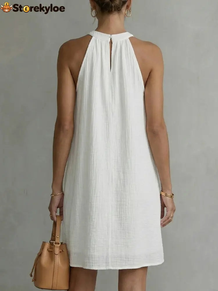 Women’s Halter Neck Sleeveless Dress