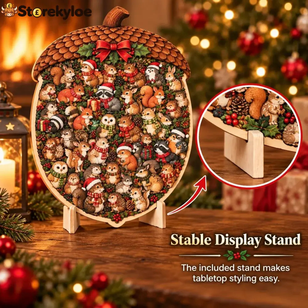 🎄🧩 Wooden Christmas Puzzle with Stand, 8 Festive Designs to Build & Display(📦Buy 2 Free Shipping)