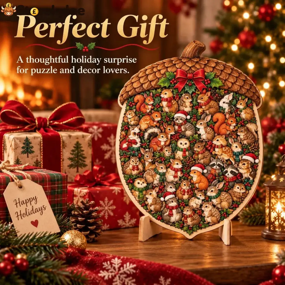 🎄🧩 Wooden Christmas Puzzle with Stand, 8 Festive Designs to Build & Display(📦Buy 2 Free Shipping)