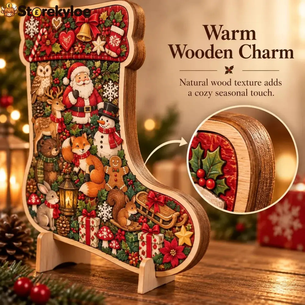 🎄🧩 Wooden Christmas Puzzle with Stand, 8 Festive Designs to Build & Display(📦Buy 2 Free Shipping)