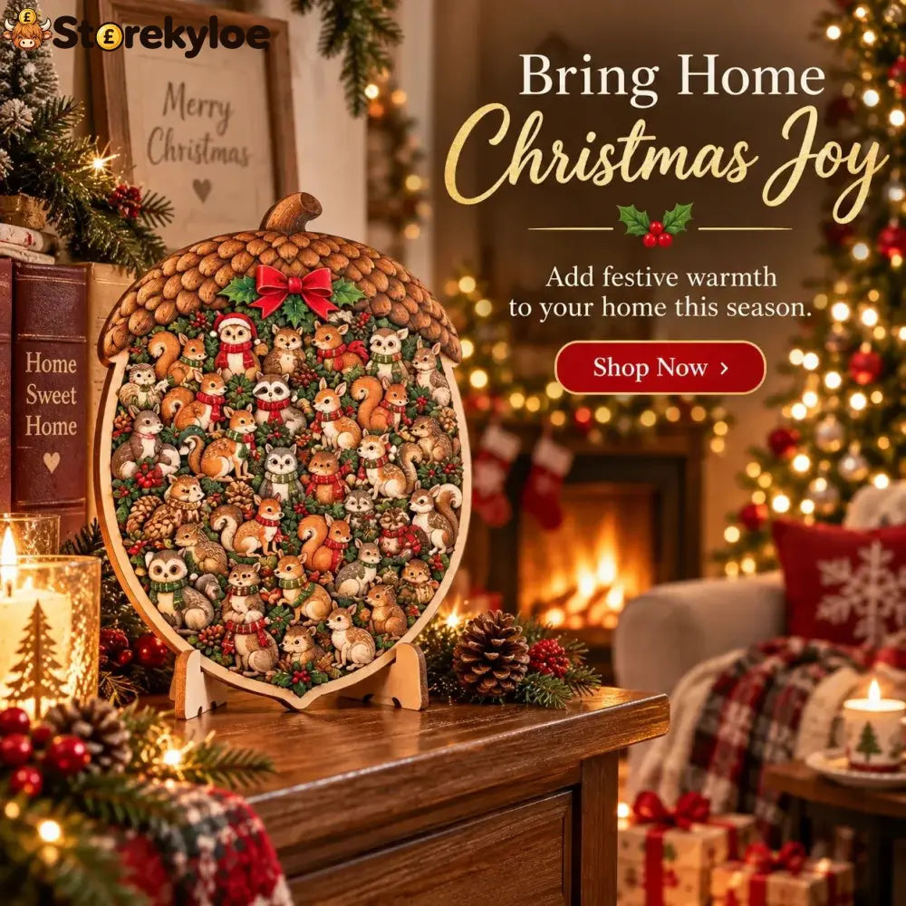 🎄🧩 Wooden Christmas Puzzle with Stand, 8 Festive Designs to Build & Display(📦Buy 2 Free Shipping)