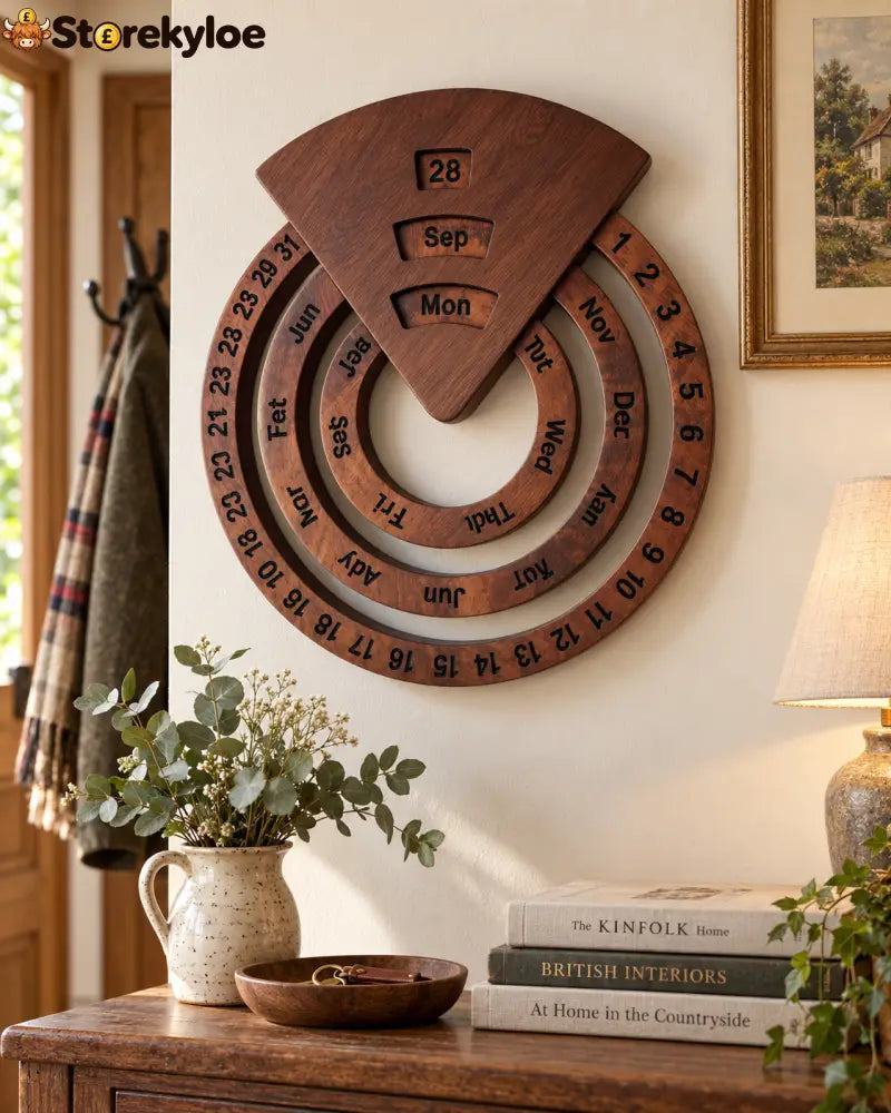 Wooden Perpetual Calendar – A Timeless Date Display for Every Day