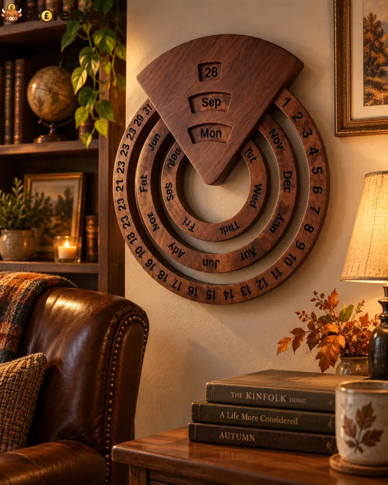 Wooden Perpetual Calendar – A Timeless Date Display for Every Day