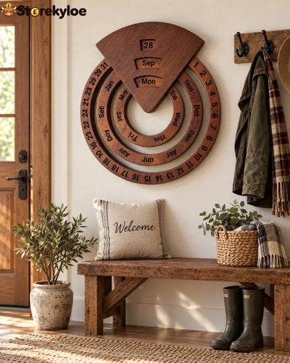 Wooden Perpetual Calendar – A Timeless Date Display for Every Day