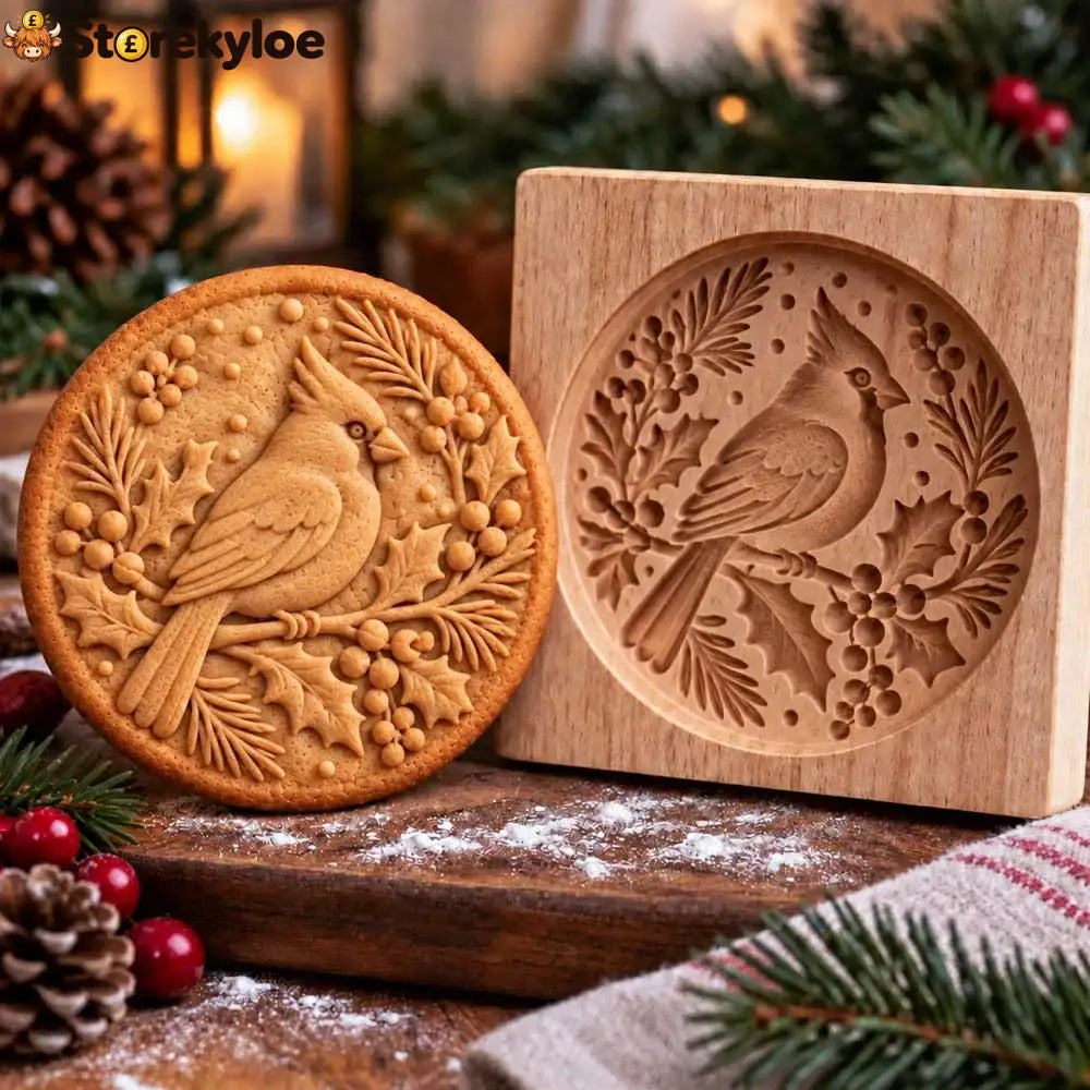 Woodland Animal Cookie Mold - Cardinal
