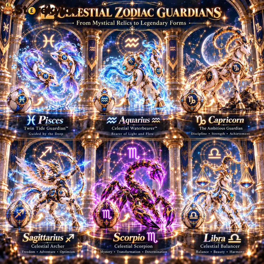🌌 Zodiac Guardian Eggs™ 🤖– Transforming Celestial Guardian Collection