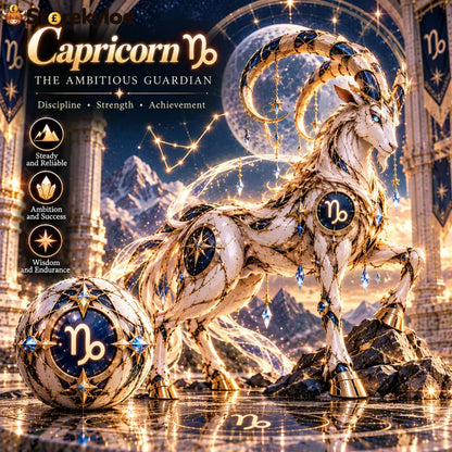 🌌 Zodiac Guardian Eggs™ 🤖– Transforming Celestial Guardian Collection - ♑🐐 Capricorn(Dec 22 – Jan 19)