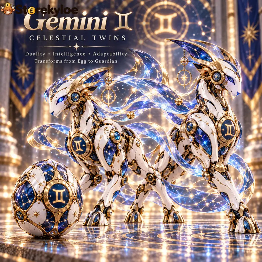 🌌 Zodiac Guardian Eggs™ 🤖– Transforming Celestial Guardian Collection - ♊✨ Gemini(May 21 – Jun 20)