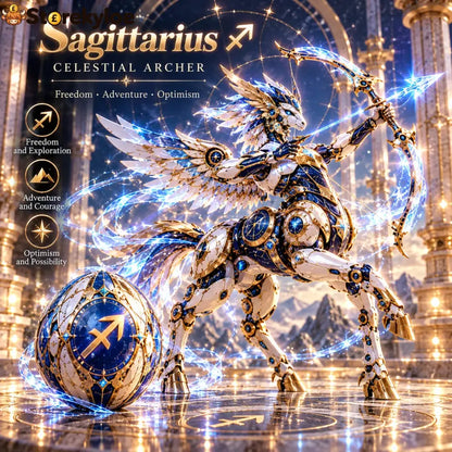 🌌 Zodiac Guardian Eggs™ 🤖– Transforming Celestial Guardian Collection - ♐🏹 Sagittarius(Nov 22 – Dec 21)
